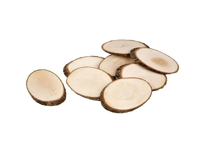 Creativ Company Holzscheiben 11 x 7.5 cm 12 Stück
