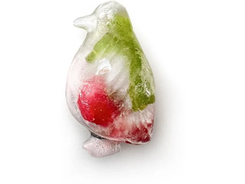 Lékué Eiswürfelform Pinguin Türkis