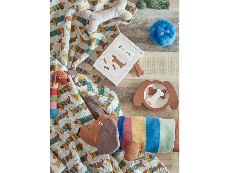 Bloomingville Kuscheldecke Charlie 160 x 130 cm, Braun