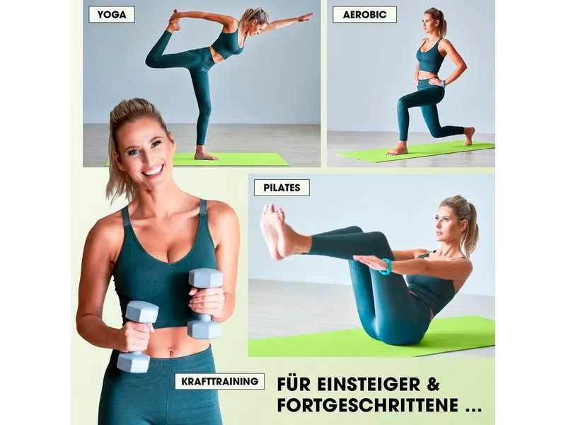 World Fitness Fitnessmatte Ashanti 190 cm x 100 cm, Grün World Fitness Fitnessmatte Ashanti 190 cm x 100 cm, Grün
