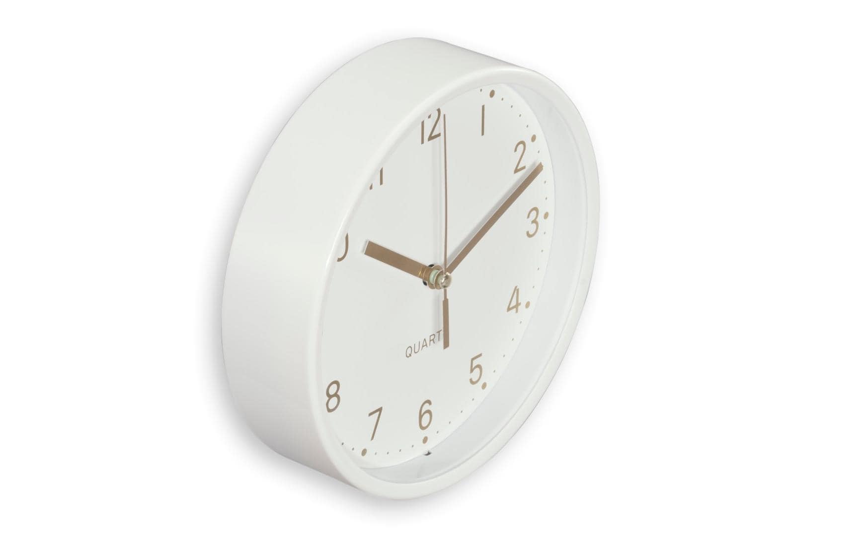 Hama Tischuhr Madeira Ø 16 cm, Weiss