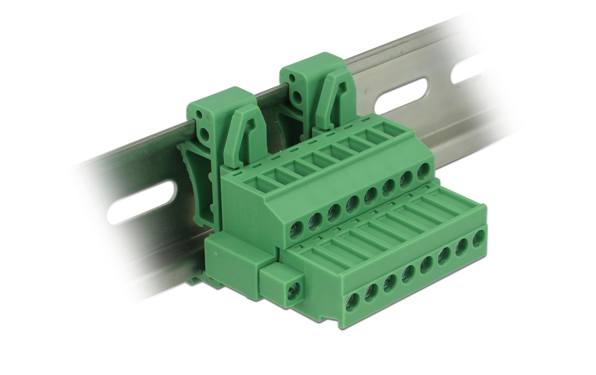 Delock Hutschiene/DIN Rail Terminalblock 8Pin