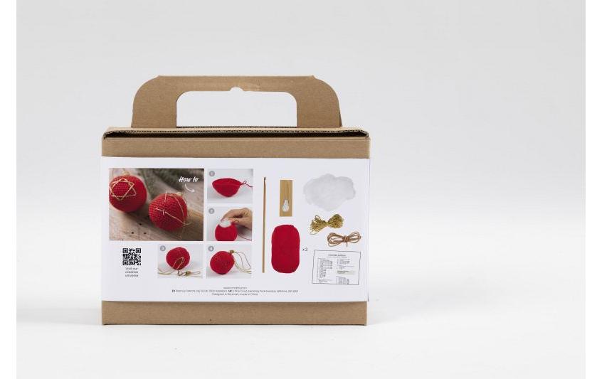 Creativ Company Bastelset Weihnachtskugeln Häkeln