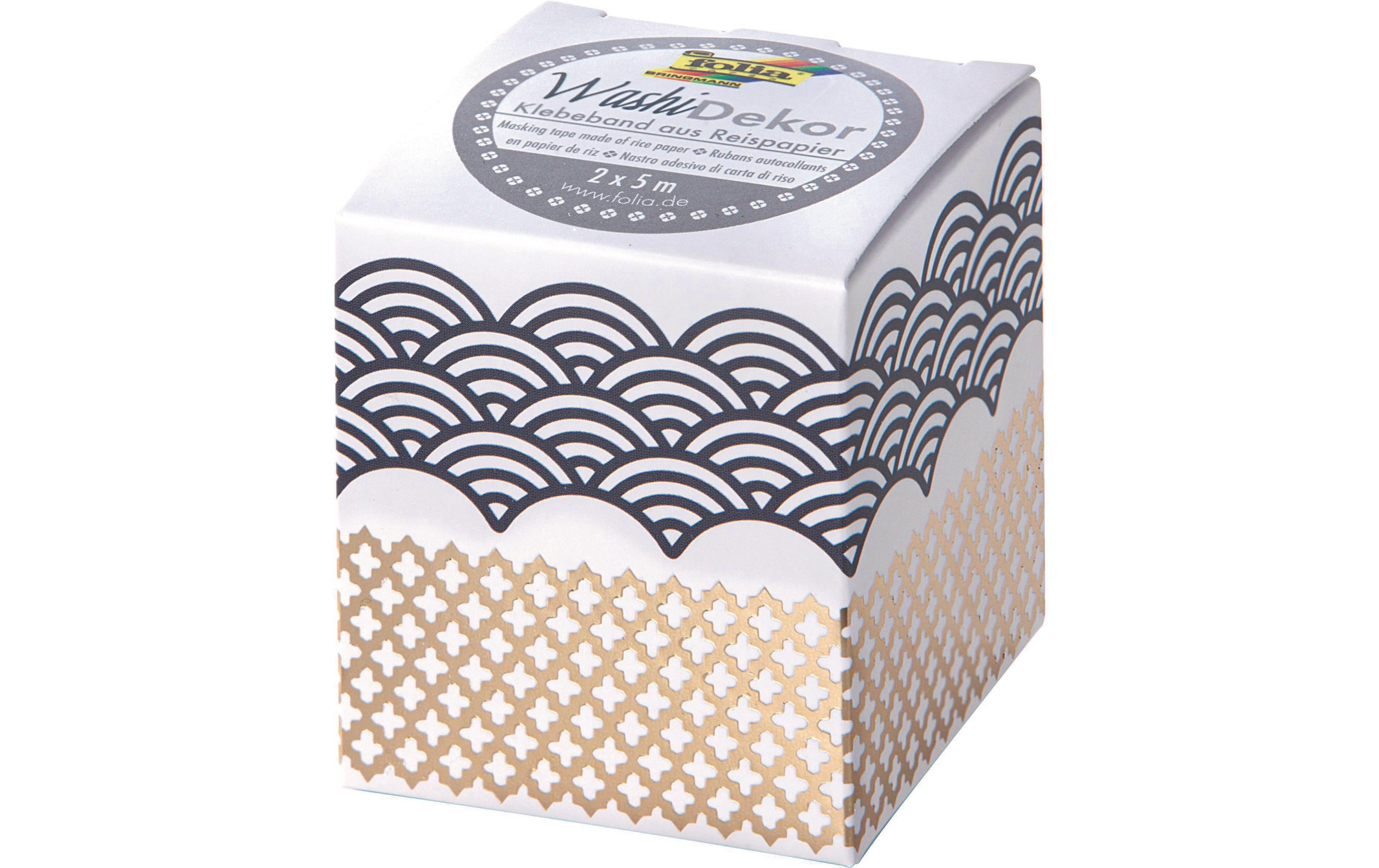 Folia Washi Tape Spitzenbordüre, 2 Stück