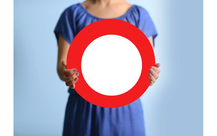 Trendcompany Verkehrsschild neutral 45 cm