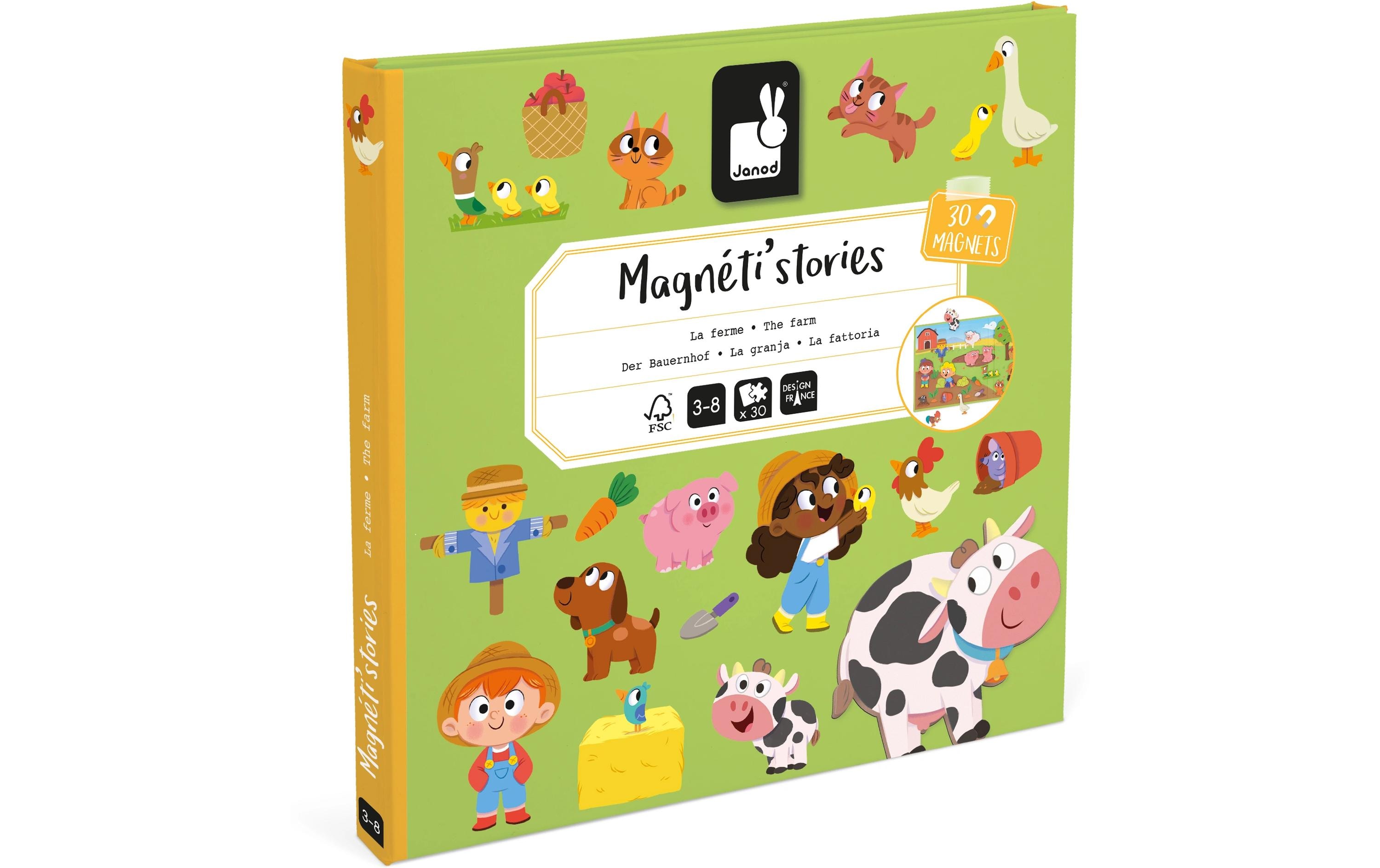 Janod Beschäftigungsspielzeug Magnetistories Bauernhof