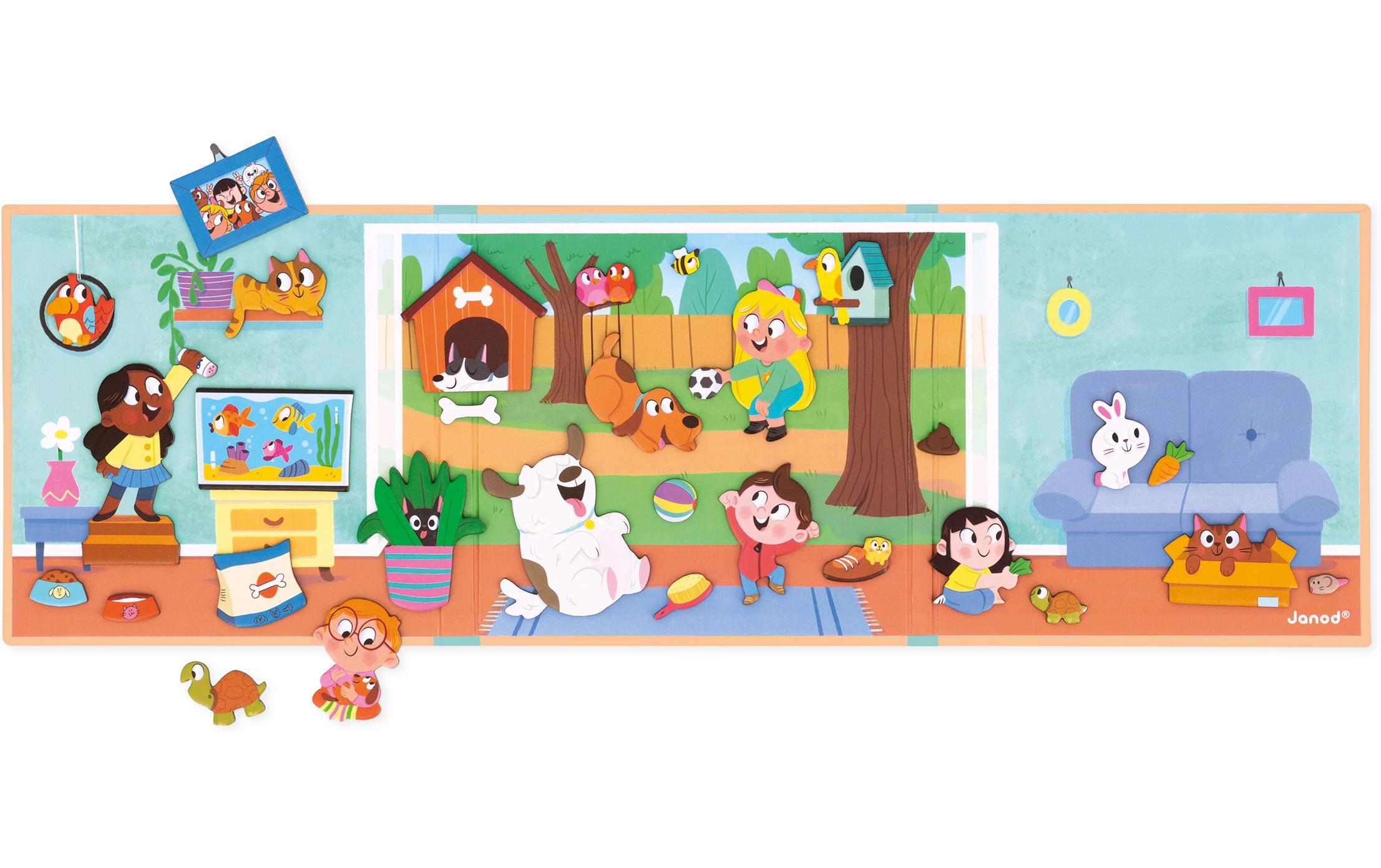 Janod Beschäftigungsspielzeug Magnetistories Haustiere Janod Beschäftigungsspielzeug Magnetistories Haustiere