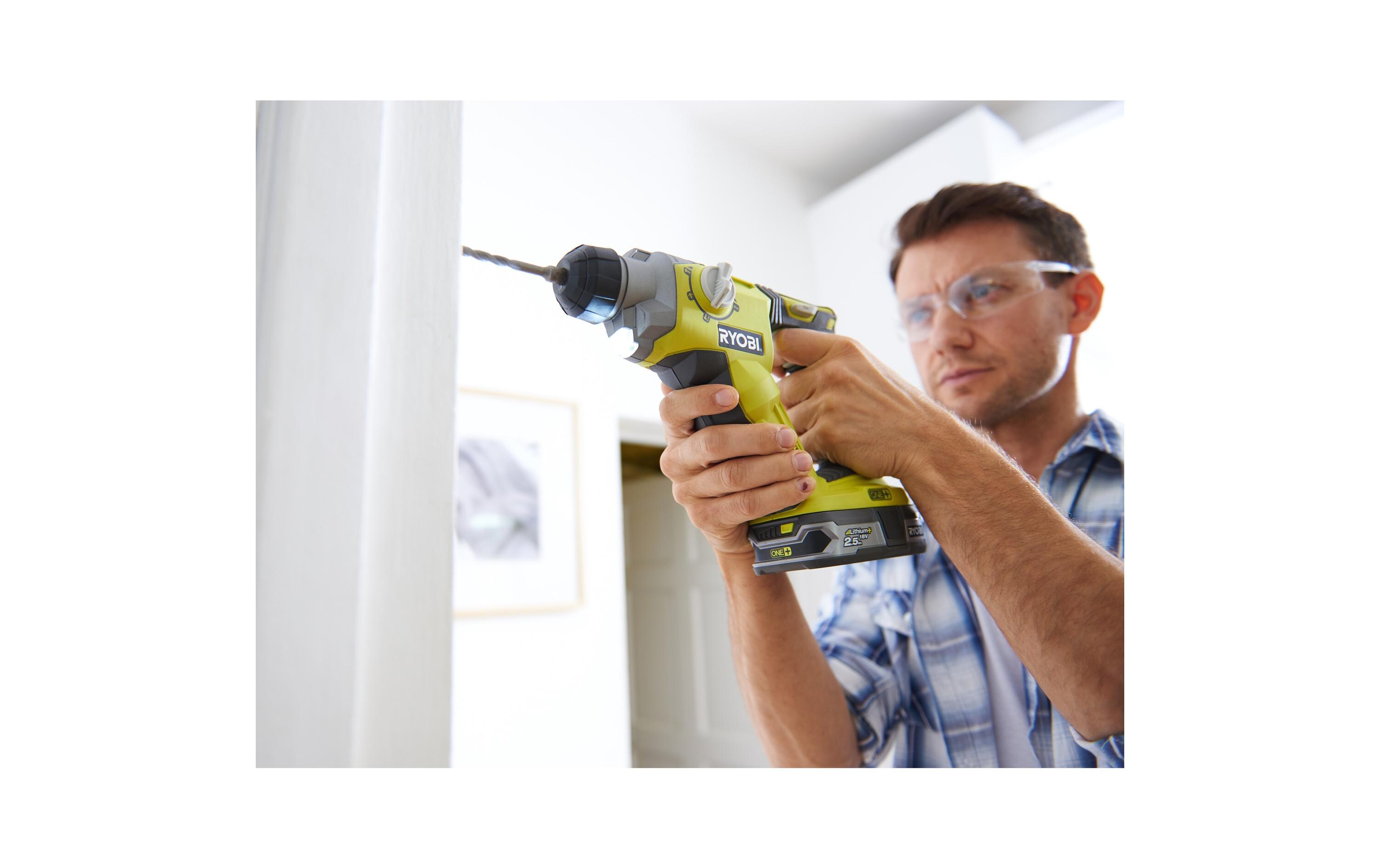 RYOBI Akku-Bohrhammer R18SDS-0, Solo, 18 V, 1.3 Joule