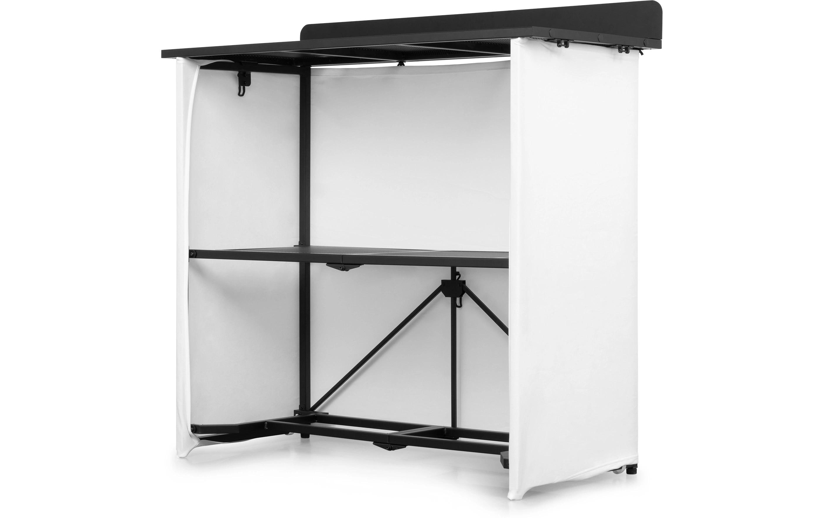Vonyx DBF105 Kompaktes DJ-Booth faltbar Aluminium mit Lycra-Covern