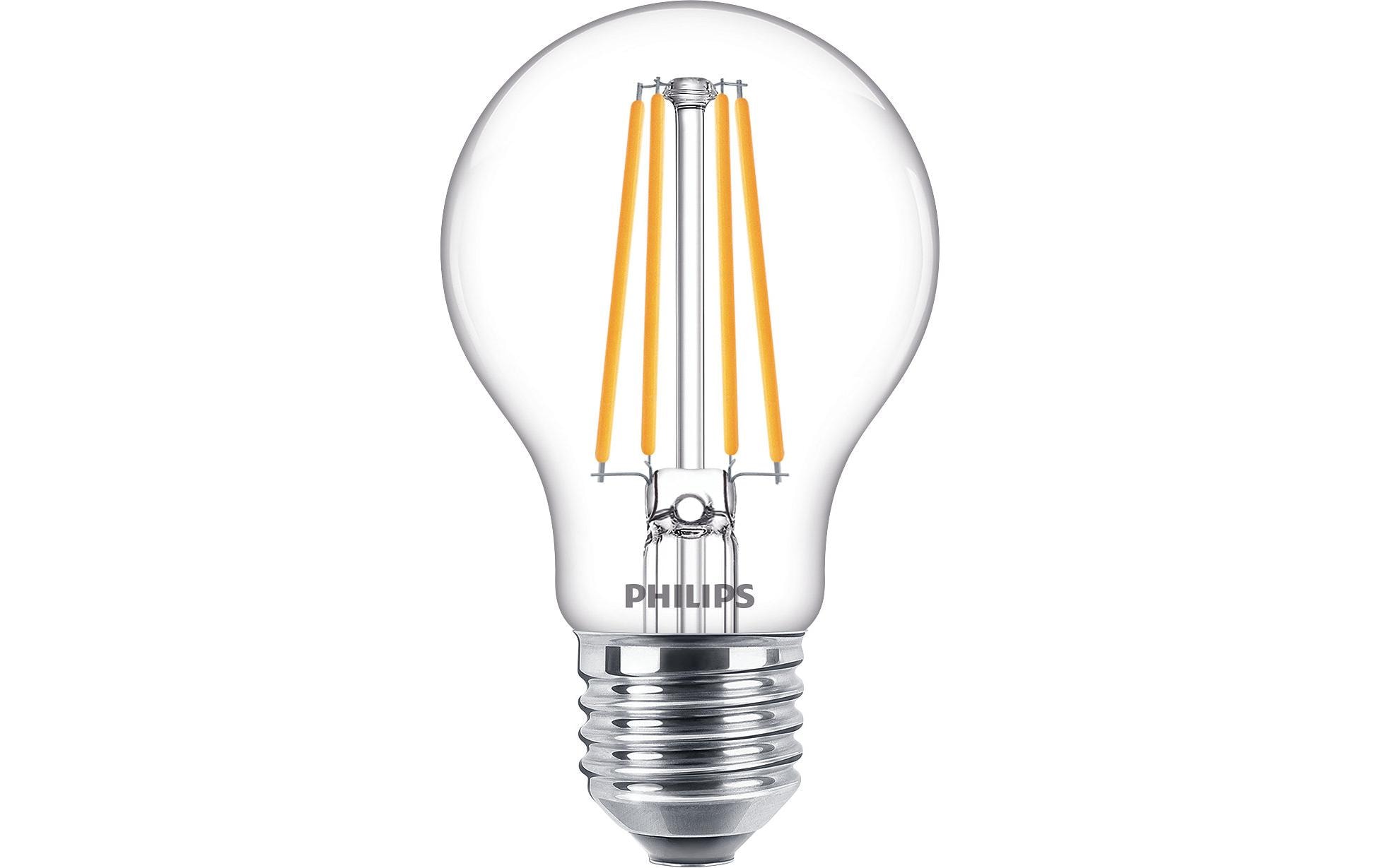 Philips Lampe LEDcla 75W E27 A60 WW CL ND Warmweiss
