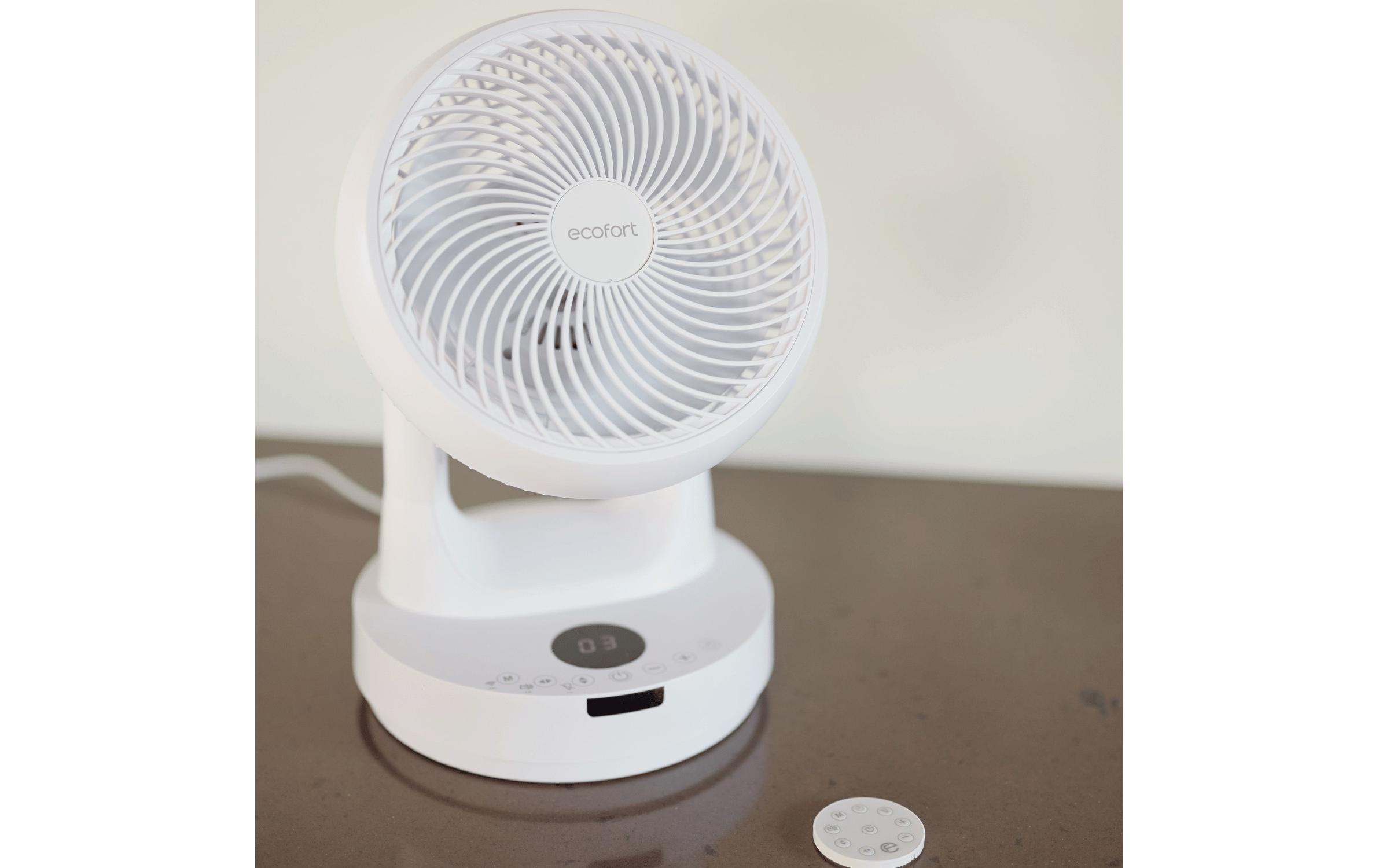 Ecofort Tischventilator ecoQ SilentAir Tavo Weiss