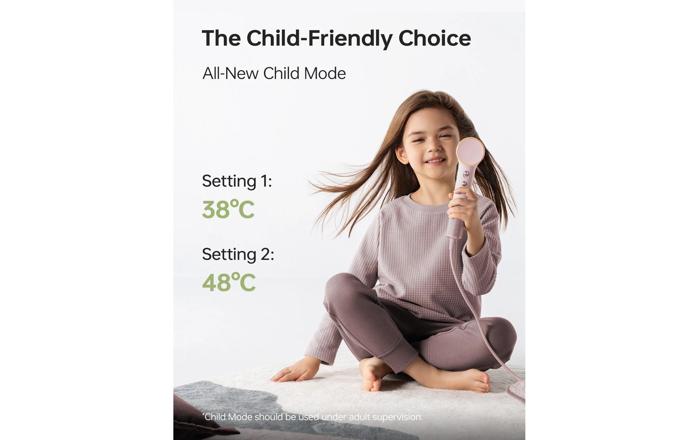 Laifen Haartrockner Mini PNK (1 Aufsatz + 1 Beutel) Pink