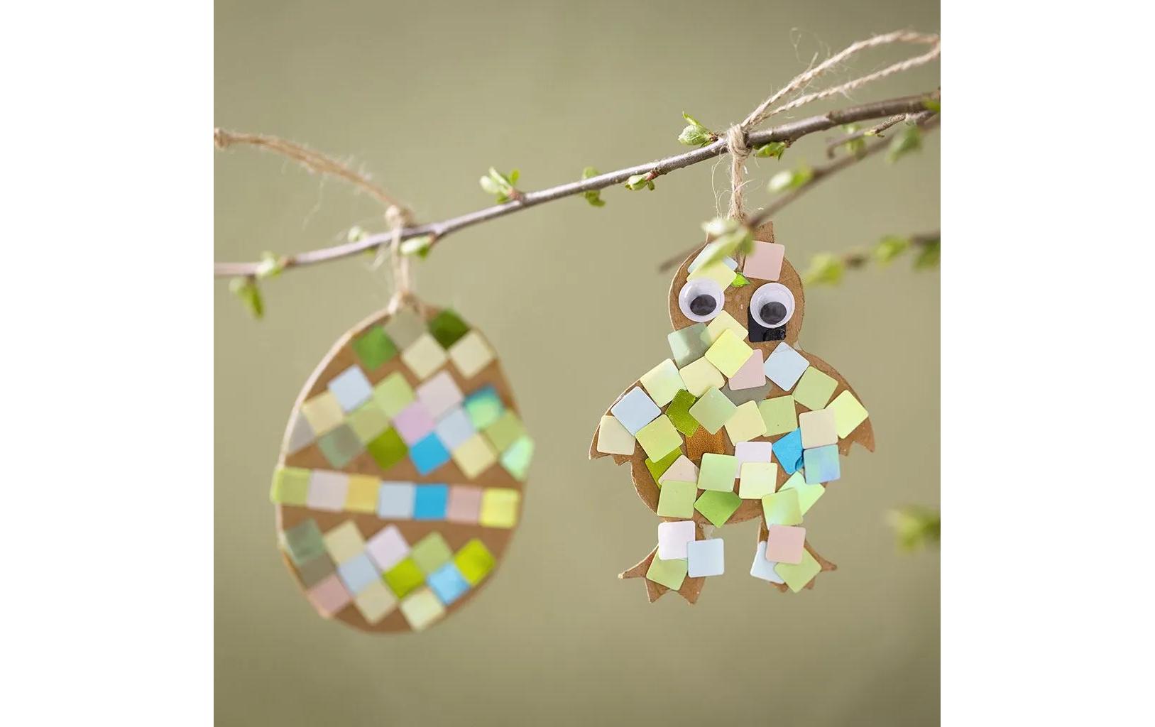 Creativ Company Bastelset Ei und Huhn 1 Stück, Mehrfarbig