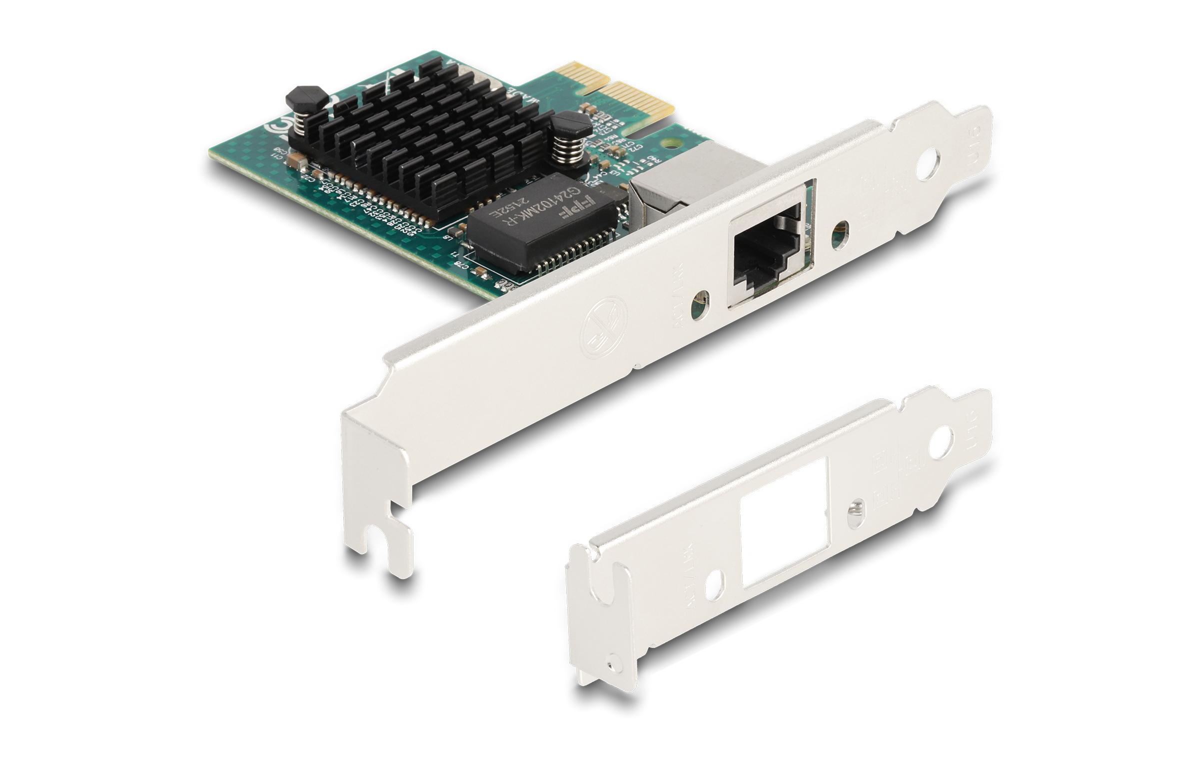 Delock Netzwerkkarte 1x RJ45 Gigabit, PCI-Express x1 Delock Netzwerkkarte 1x RJ45 Gigabit, PCI-Express x1