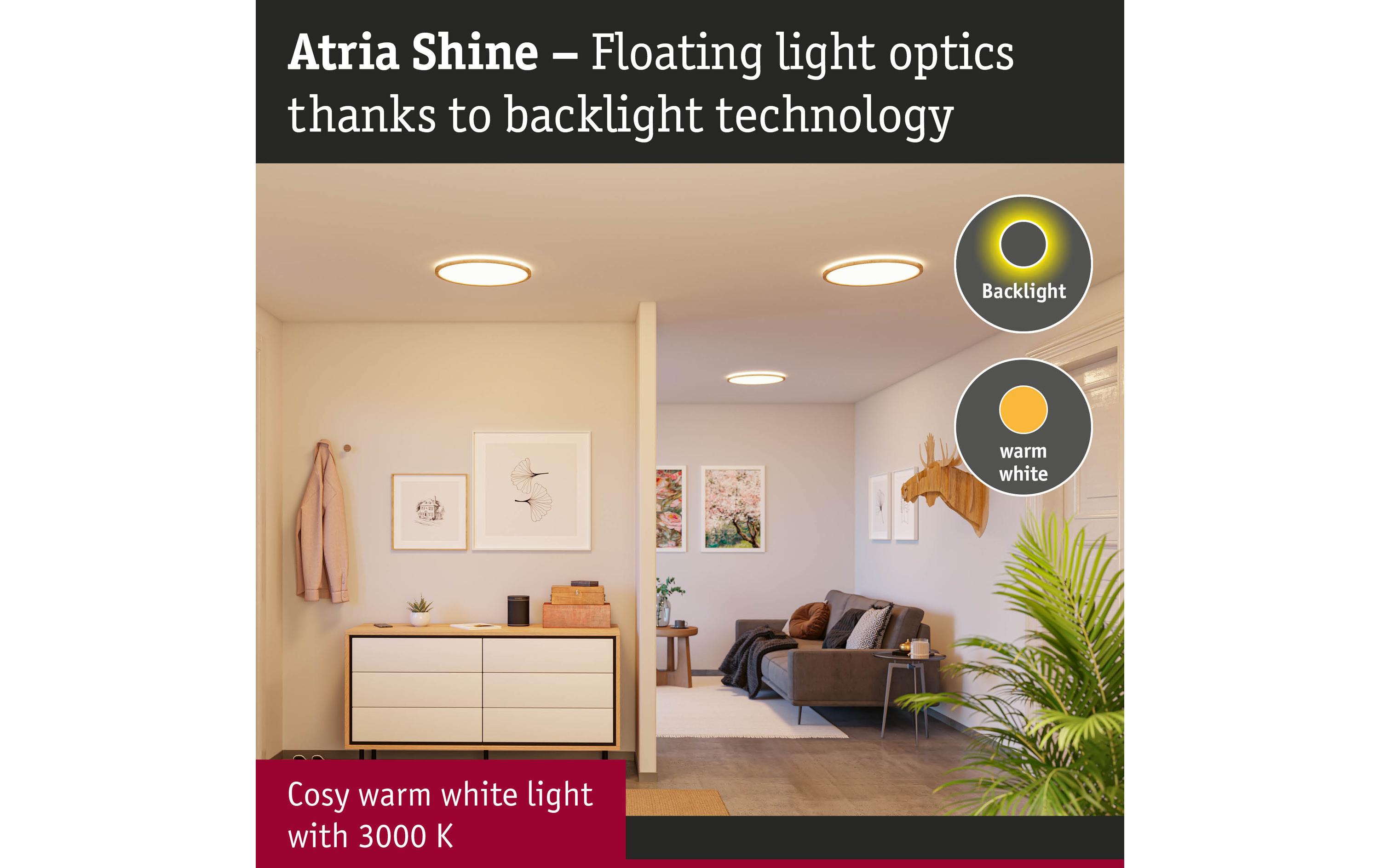 Paulmann Deckenleuchte LED Panel Atria Shine Backlight Paulmann Deckenleuchte LED Panel Atria Shine Backlight