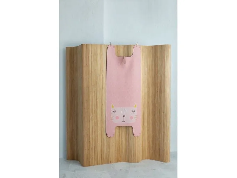 Yogitier Kimmi die Katze Naturkautschuk Mikrofaser Rosa 155 x 60 cm Yogitier Kimmi die Katze Naturkautschuk Mikrofaser Rosa 155 x 60 cm