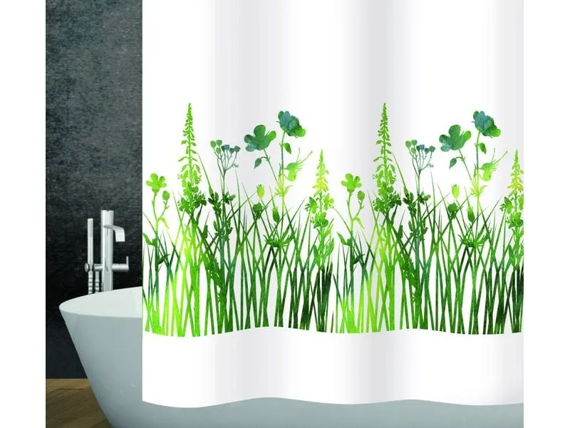 diaqua® Duschvorhang Joya 180 x 200 cm, Grün/Weiss