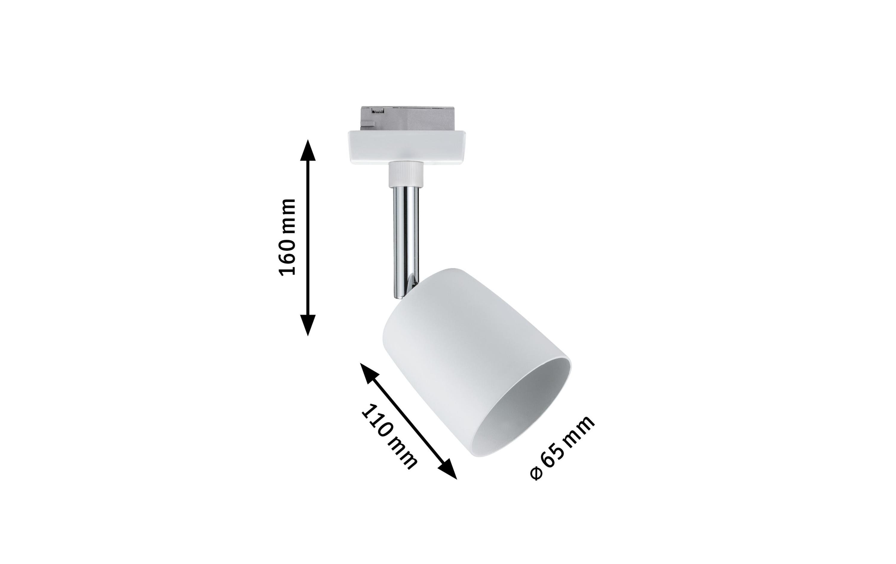Paulmann Schienenspot URail Spot Cover, 1 x GU10, 10 W, Weiss