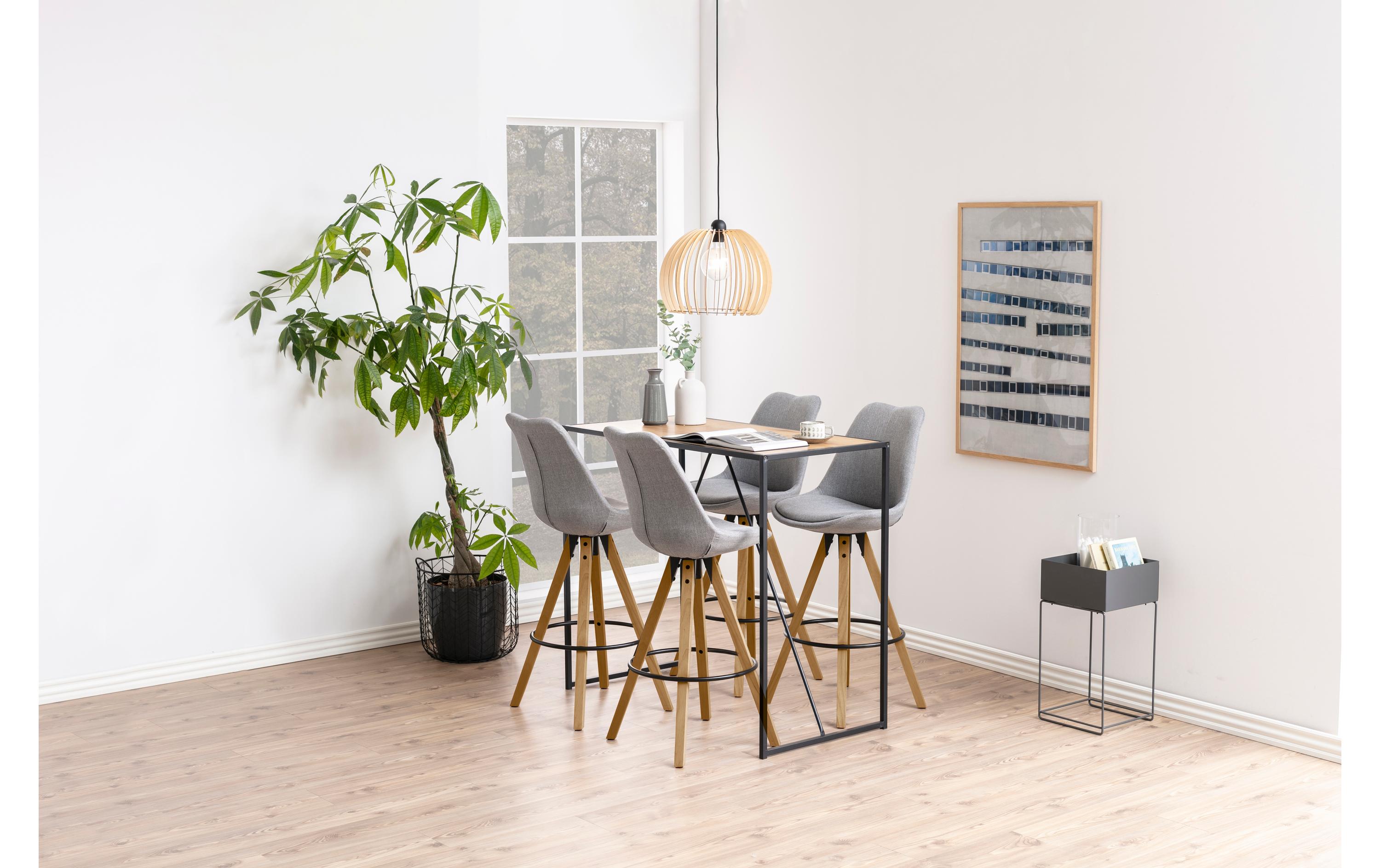 AC Design Barhocker Dima, 2 Stück, 48.5 x 111.5 cm, Hellgrau