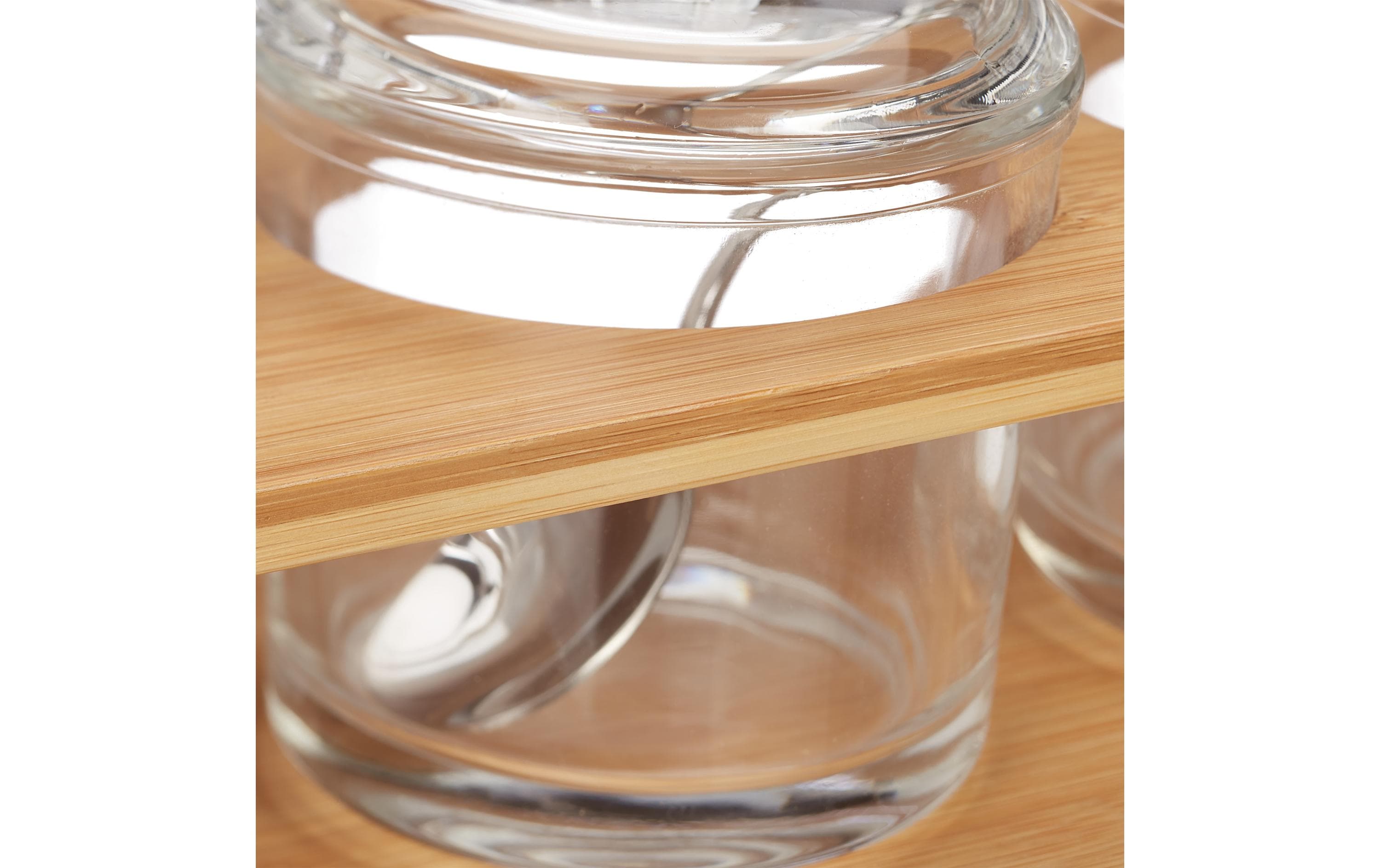 relaxdays Zuckerdose 3 Stück, Braun