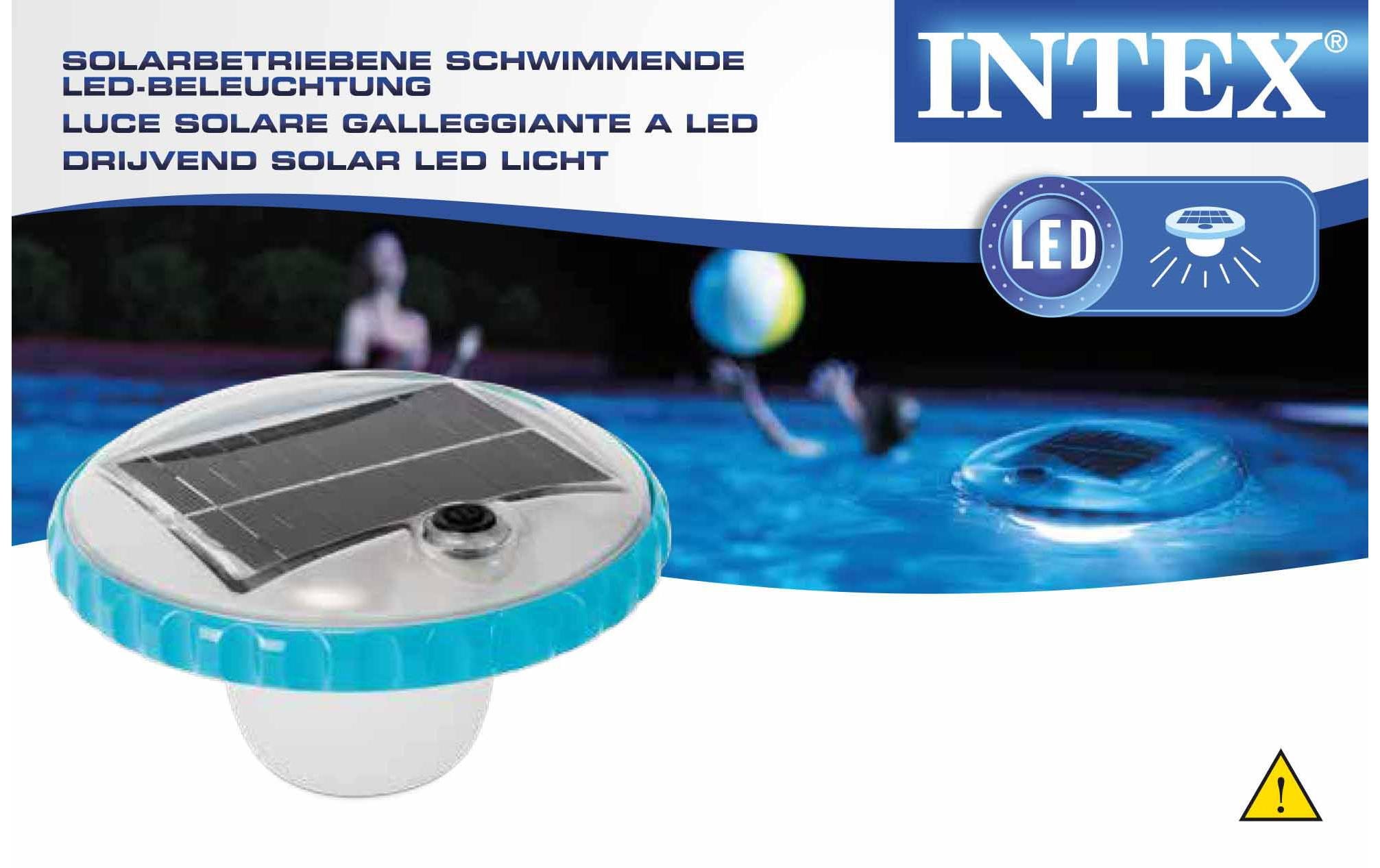 Intex Poollampe LED Solar schwimmend