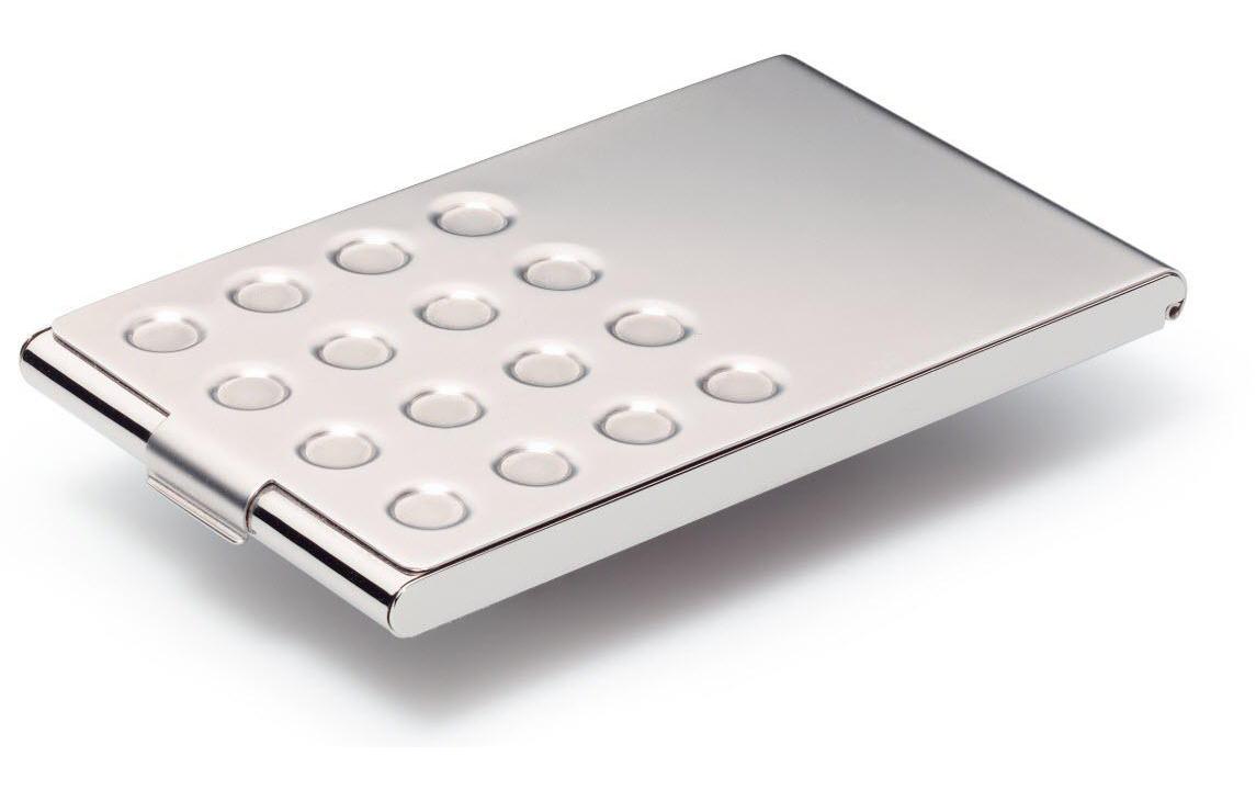 DURABLE Visitenkartenetui Business Card Box Chrome DURABLE Visitenkartenetui Business Card Box Chrome