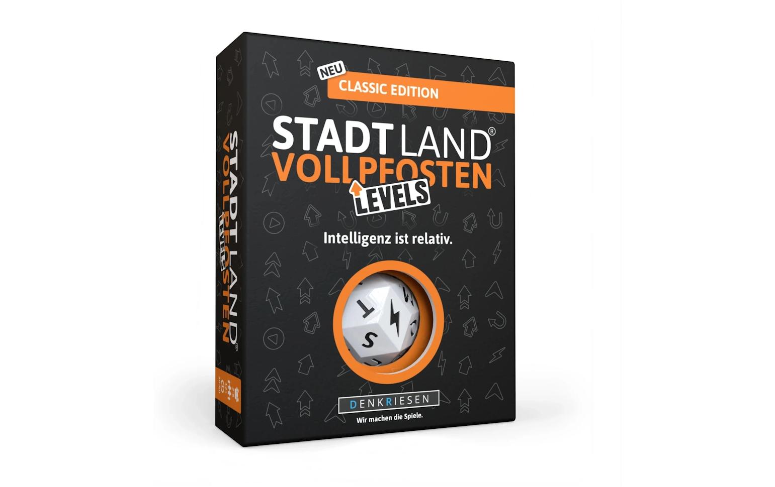 Denkriesen Partyspiel STADT LAND VOLLPFOSTEN – Levels -DE-