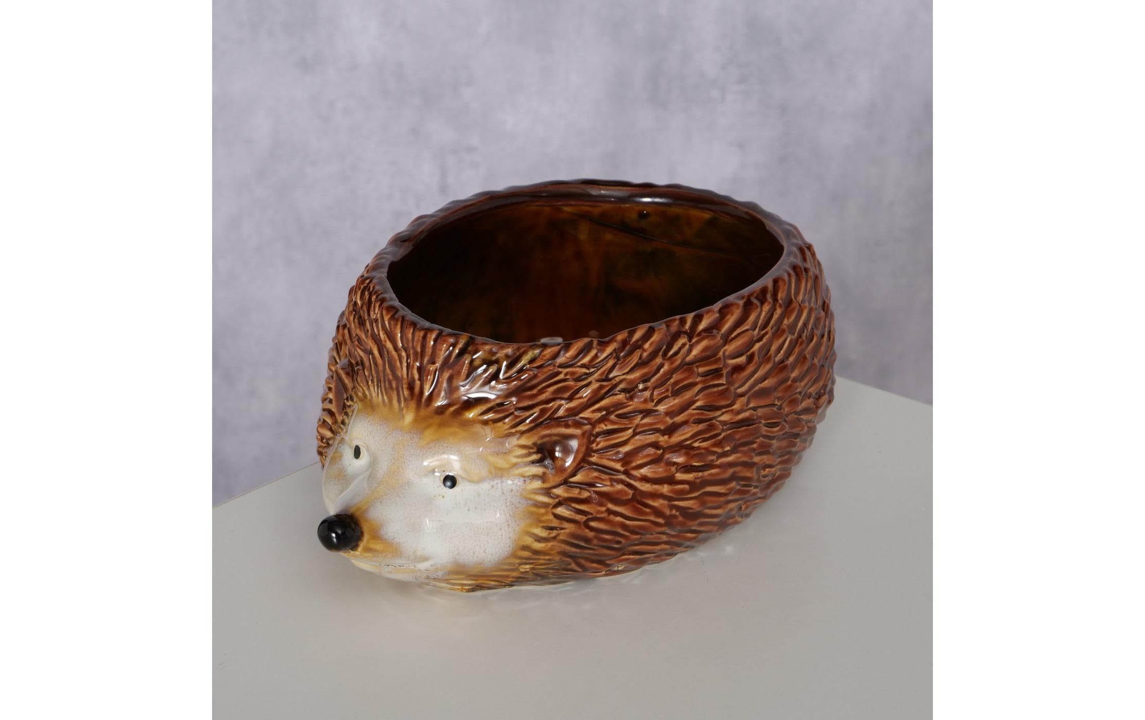Boltze Dekoschale Igel Hegi Keramik, 20.5 x 14 cm