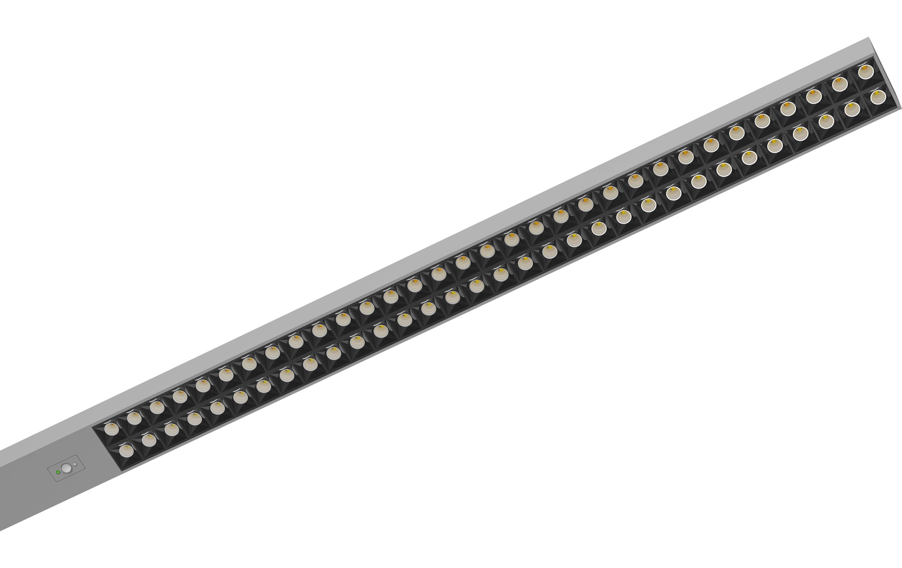 Hybriqs Bürostehleuchte Hybrid Light Four HCL, Silber