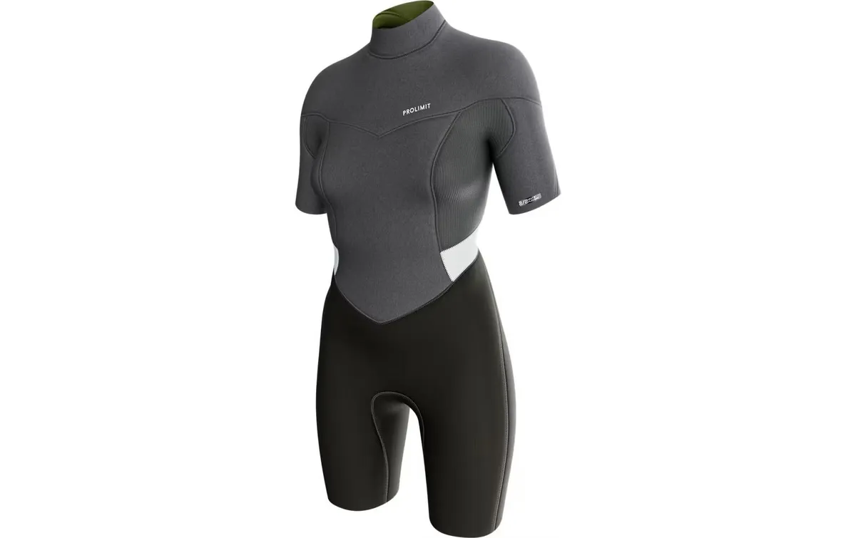 Prolimit Neoprenanzug Fire Shorty V-zip 2/2 36, Silber/Grau