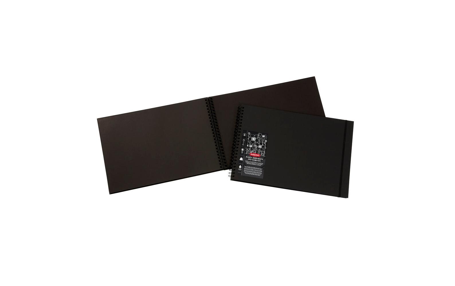 Derwent Skizzenbuch mit schwarzen Seiten, DIN-A3, 40 Blatt