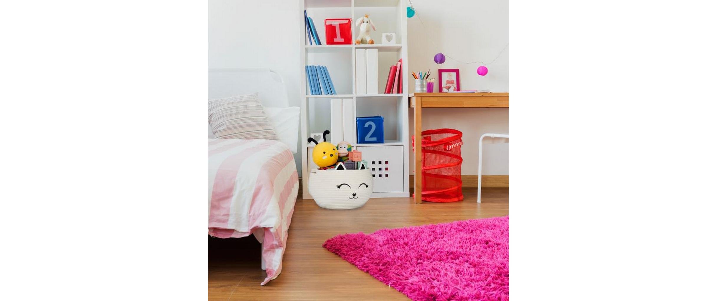 relaxdays Spielzeugkorb Filz Katze relaxdays Spielzeugkorb Filz Katze