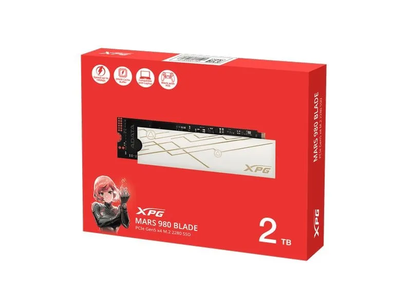 ADATA SSD Mars 980 Blade M.2 2280 NVMe 2000 GB
