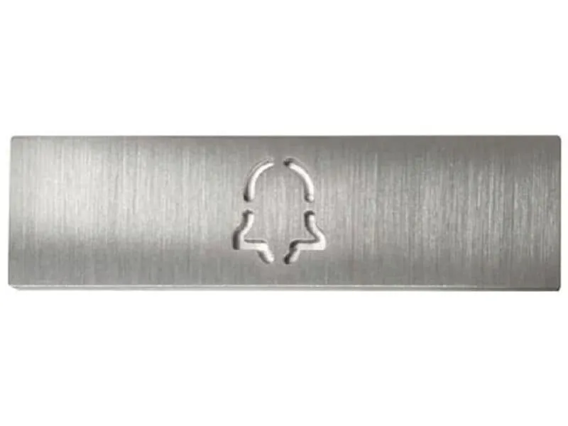 Doorbird Namensschild Glocke für D11x Ruftaste Edelstahl V4A Doorbird Namensschild Glocke für D11x Ruftaste Edelstahl V4A