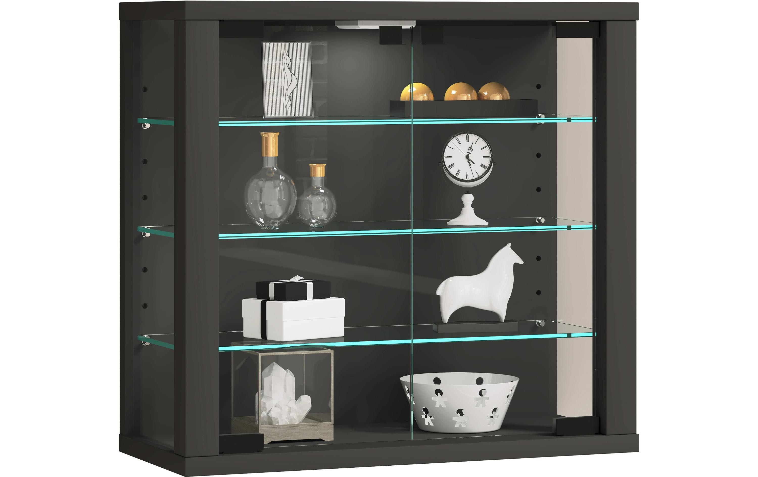 VCM Vitrine Vitrosa S 42.6 x 39.9 cm, Anthrazit