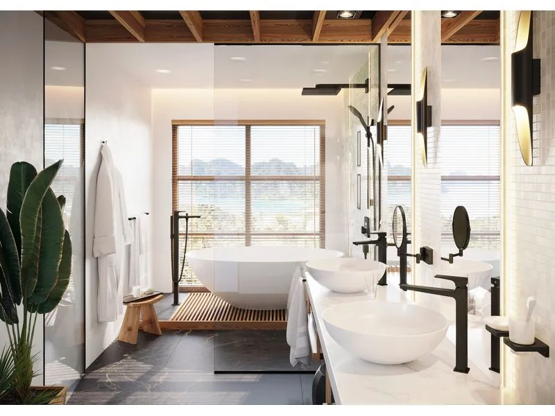 hansgrohe AddStoris Einzelhaken Mattschwarz Metall Wandmontage hansgrohe AddStoris Einzelhaken Mattschwarz Metall Wandmontage