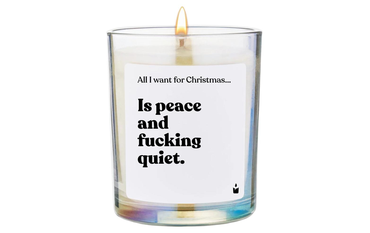 ChattyCandles Weihnachtskerze All I want for Christmas 6.7 x 8 cm