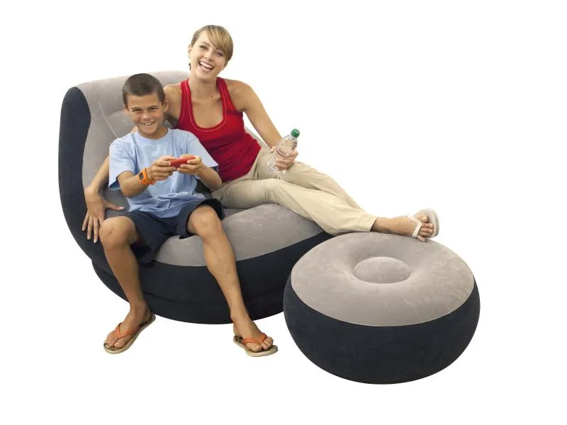 Intex Aufblasbarer Sessel Ultra Lounge aufblasbar Grau Intex Aufblasbarer Sessel Ultra Lounge aufblasbar Grau