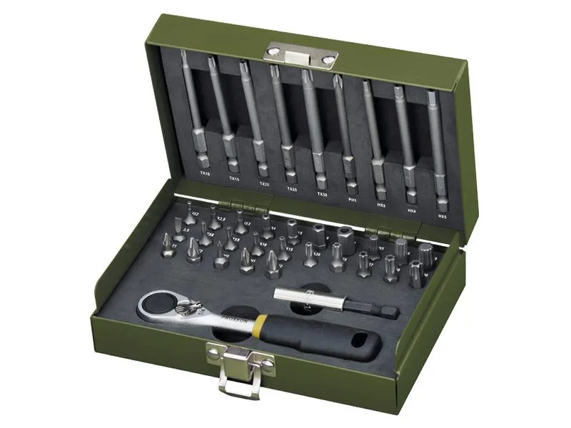 Proxxon Steckschlüssel-Set 1/4 MICRO-Bit Ratsche 36-teilig