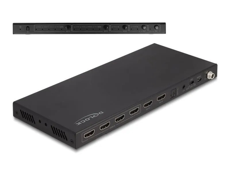 Delock Matrix Switcher HDMI 4K 60Hz mit Audio Extraktor