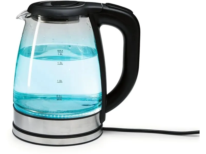 GOURMETmaxx Wasserkocher 1.8 l, Transparent/Schwarz GOURMETmaxx Wasserkocher 1.8 l, Transparent/Schwarz