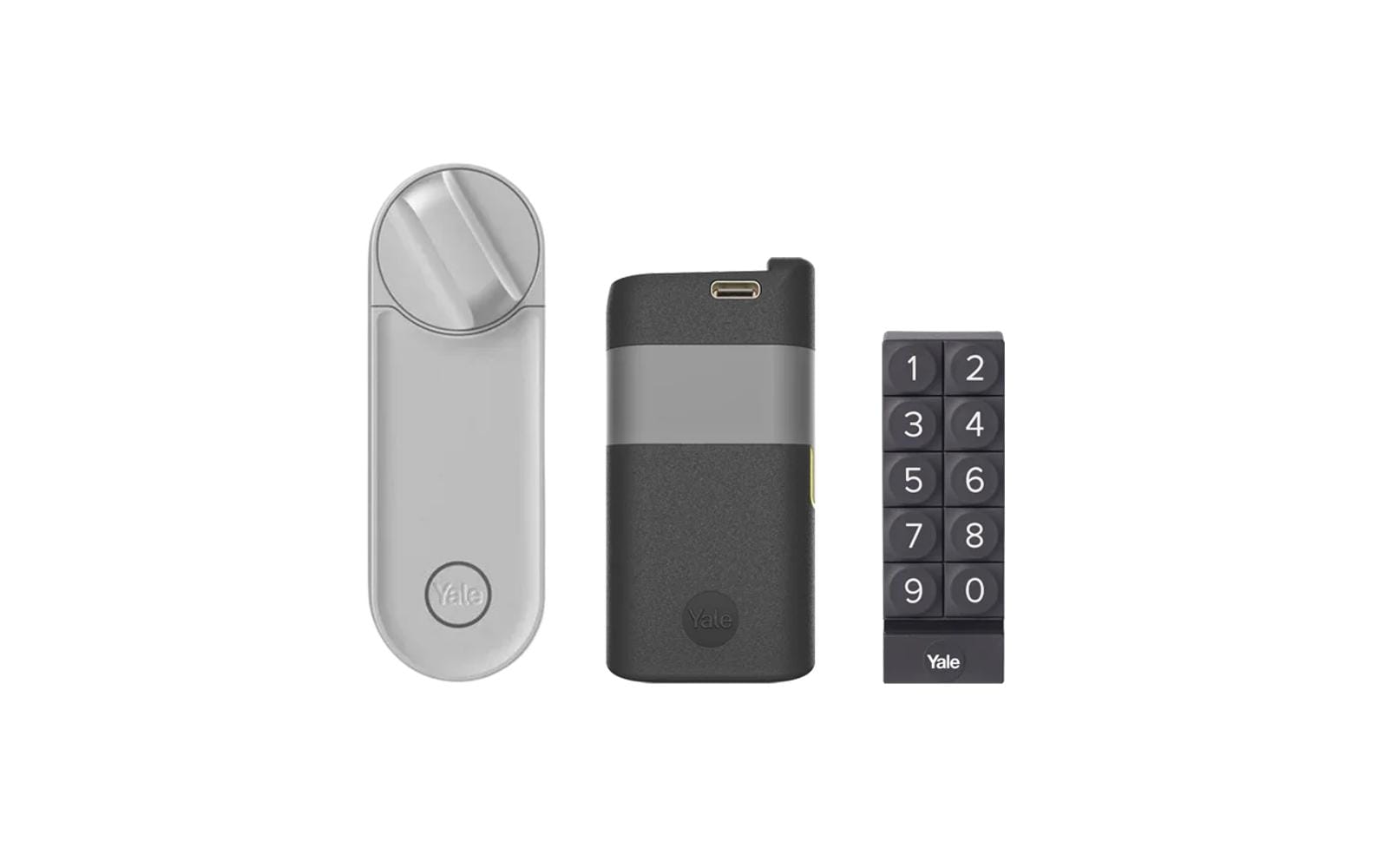 Yale Linus L2 Smart Lock Silber Kit Keypad + Battery-Pack