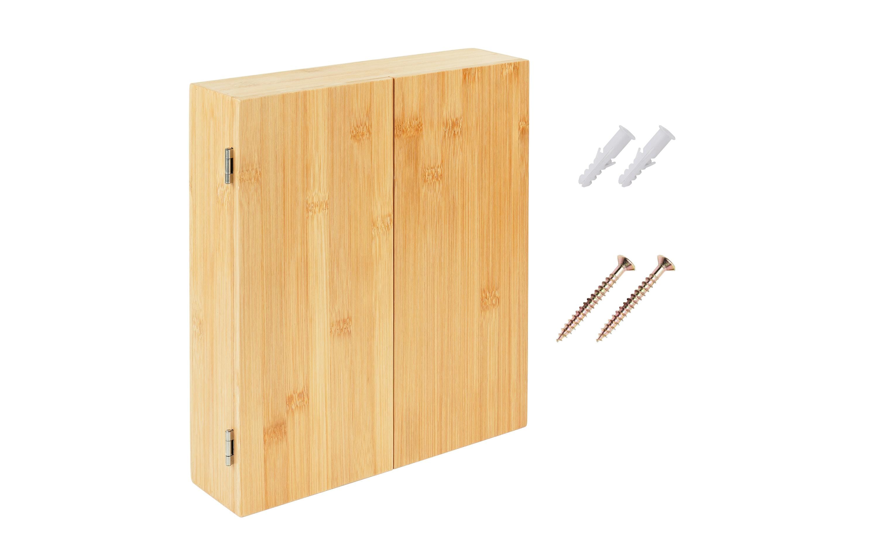 relaxdays Teebeutel-Box Hellbraun