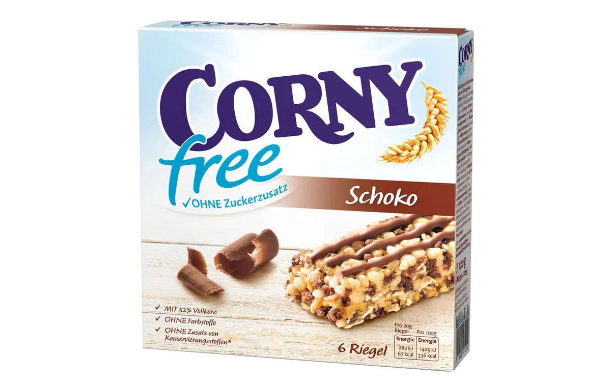Corny Riegel Free Schoko 6 x 25 g Corny Riegel Free Schoko 6 x 25 g