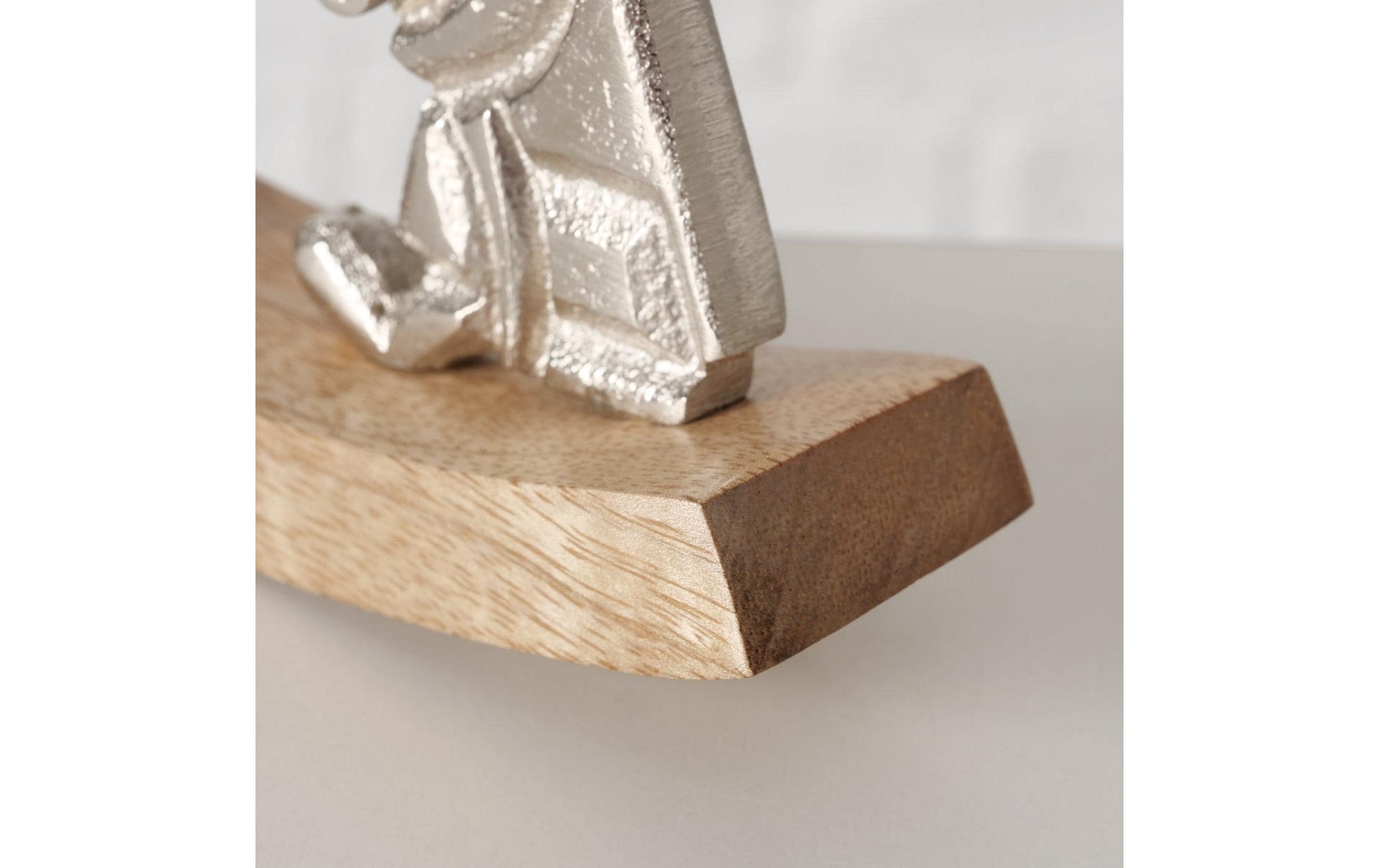 Boltze Aufsteller Hasenpaar Hoppeline Silber