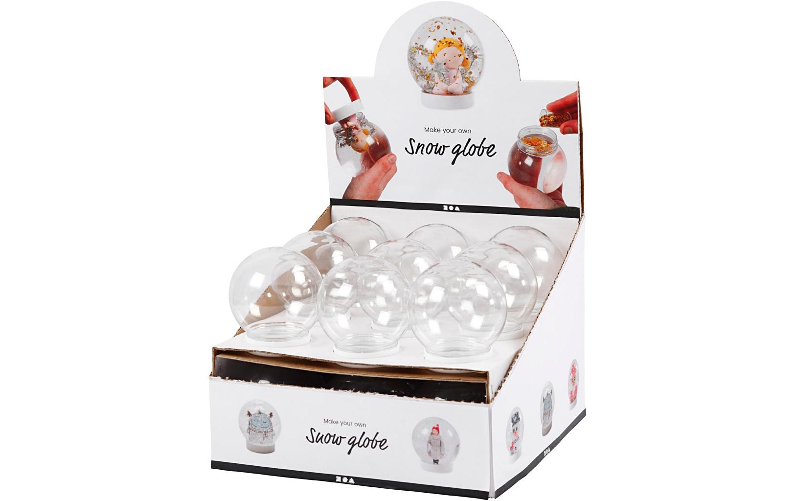 Creativ Company Schneekugel 8.5 x 8 cm 18 Stück