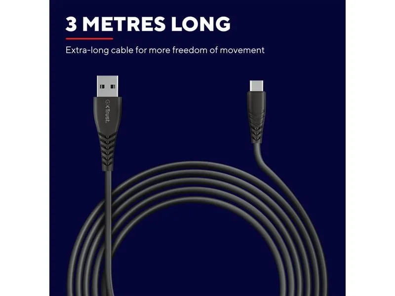 Trust GXT226 Ladekabel PS5 3 m Trust GXT226 Ladekabel PS5 3 m
