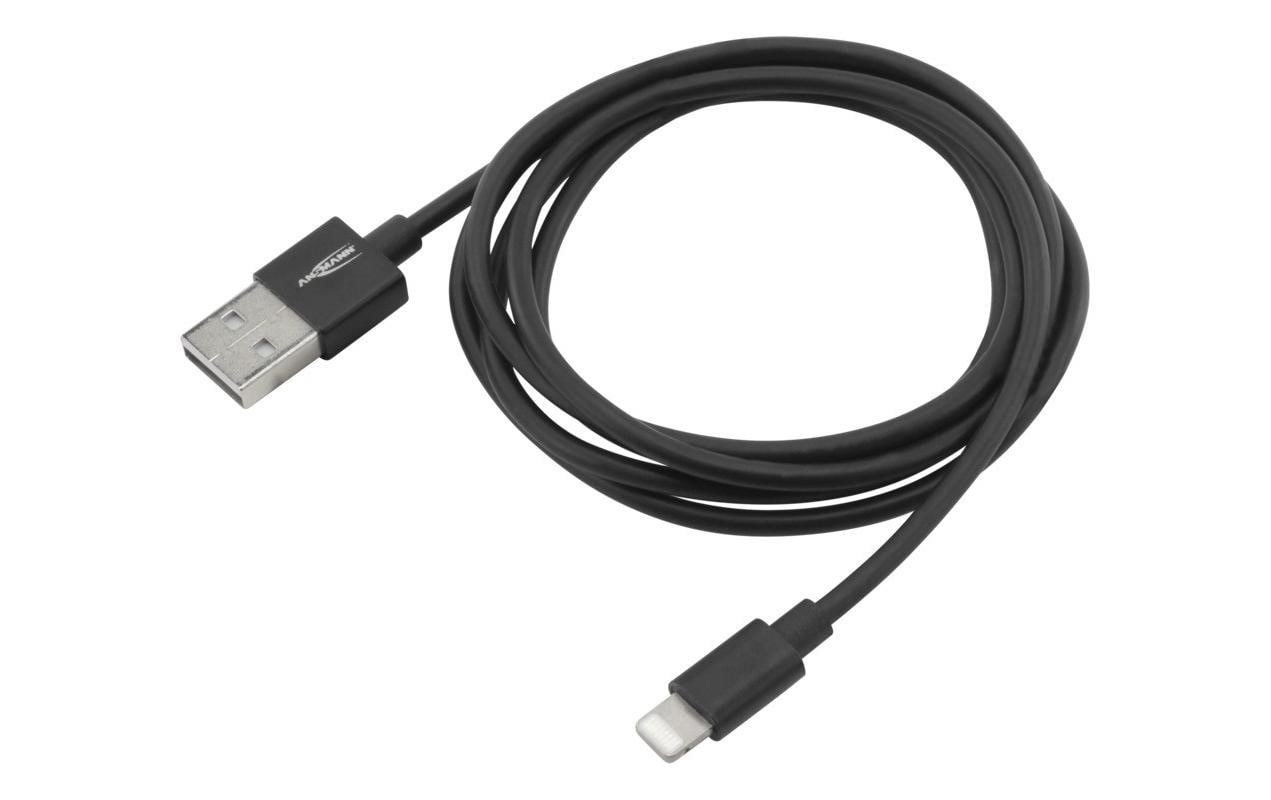 Ansmann USB 2.0-Kabel für iPhone, iPad, USB A - Lightning 1.2 m