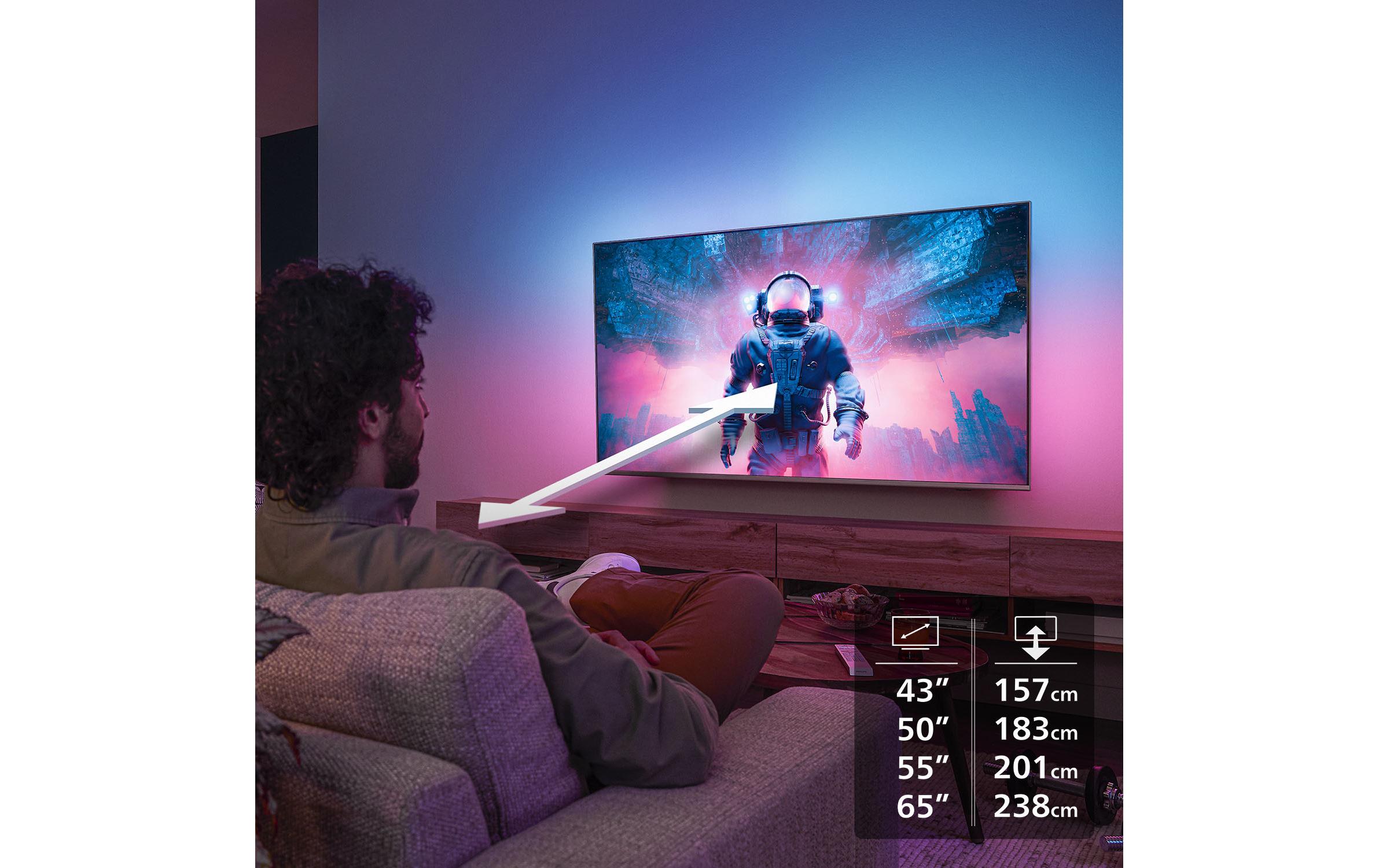 Philips TV 43PUS8500/12 43 4K Ambilight TV, 2025