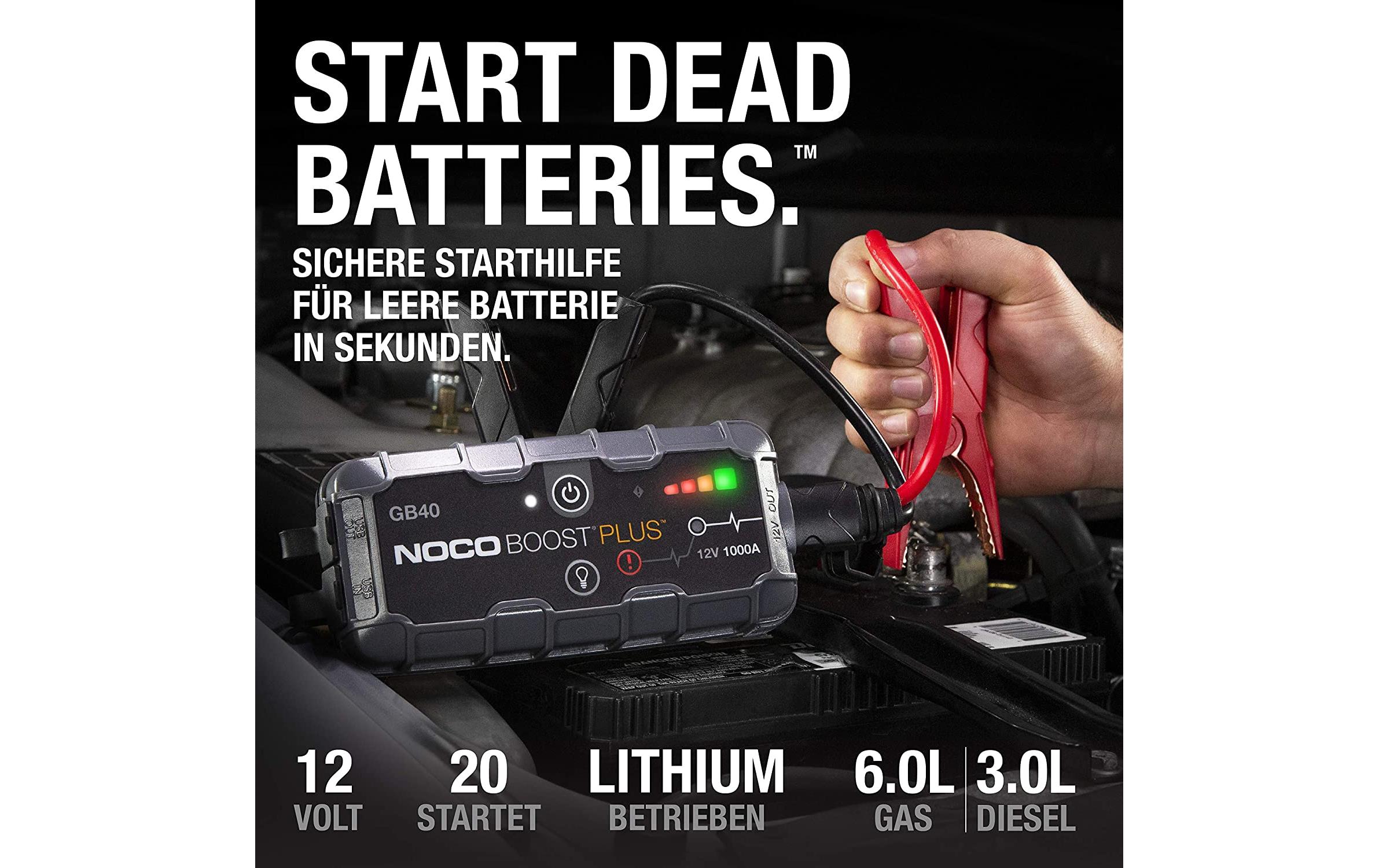 Noco Starterbatterie mit Ladefunktion GB40 12V 1000A